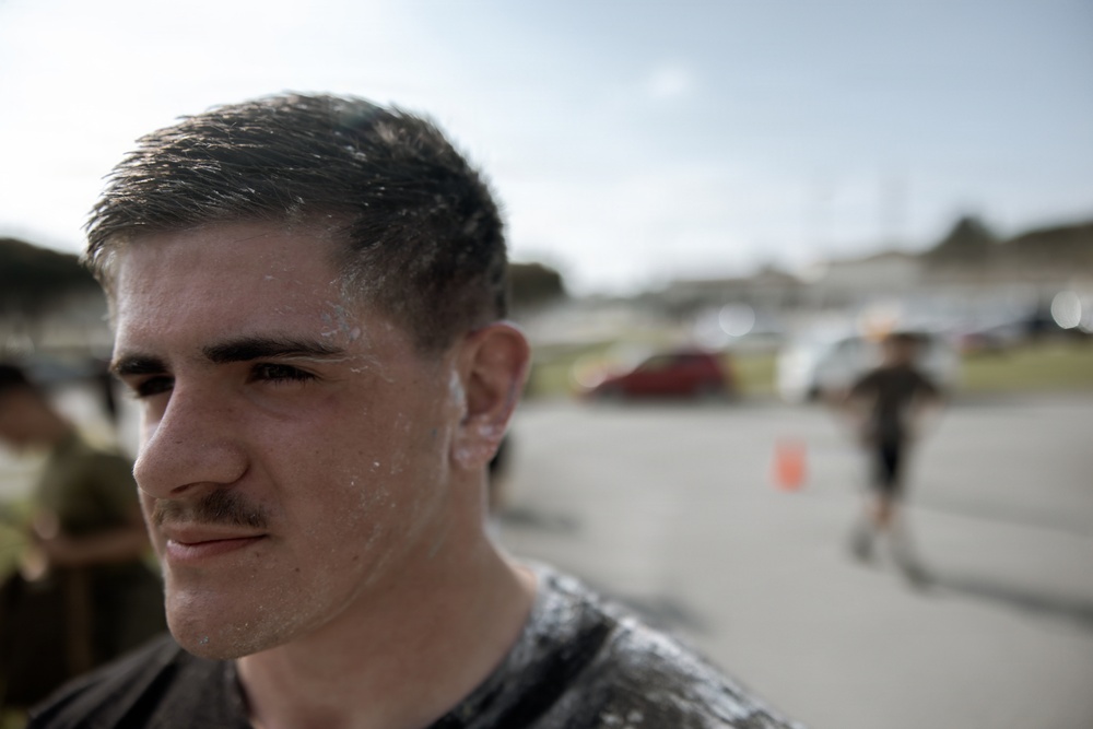 7th Communication Battalion Marines participate in color run at Camp Hansen