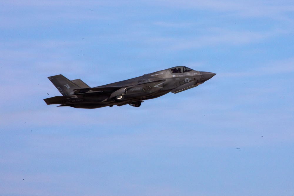 U.S. Marines refuel aircraft at forward arming, refueling point