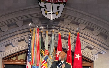 Gen. Xavier Brunson delivers remarks at West Point