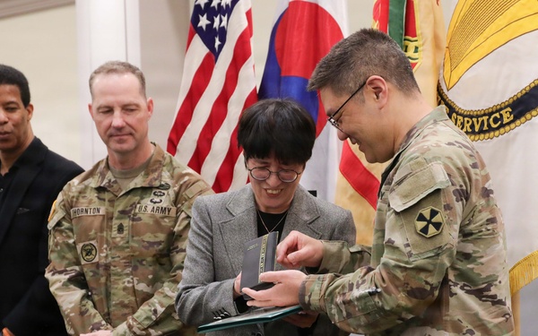 USAG Yongsan-Casey Hosts Employee Recognition Ceremony at Camp Casey