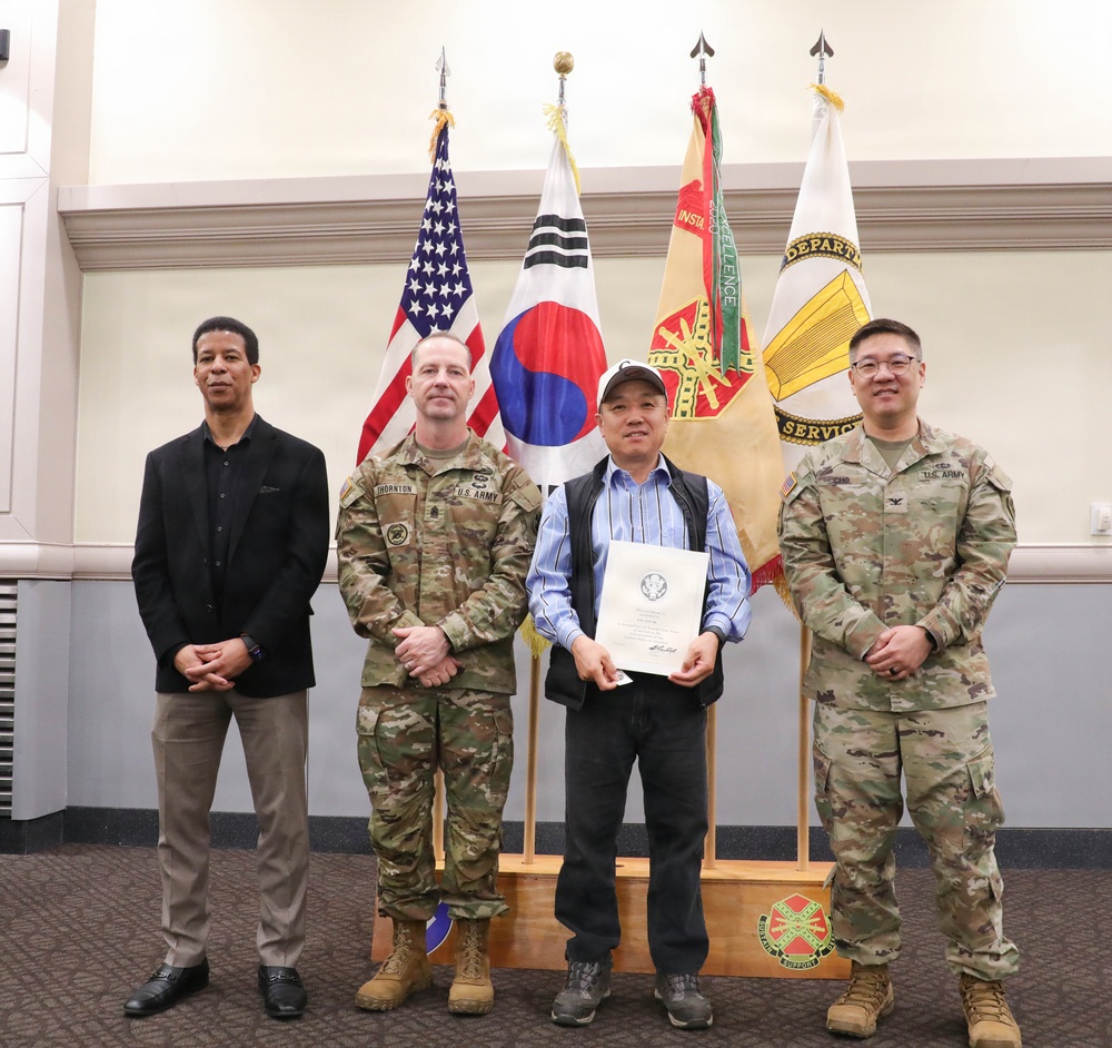 USAG Yongsan-Casey Hosts Employee Recognition Ceremony at Camp Casey