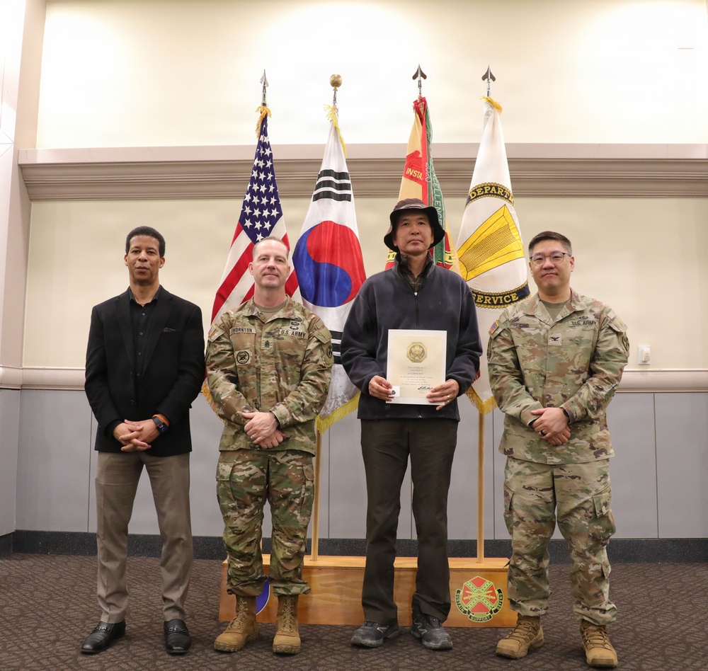 USAG Yongsan-Casey Hosts Employee Recognition Ceremony at Camp Casey