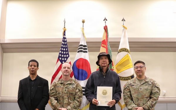 USAG Yongsan-Casey Hosts Employee Recognition Ceremony at Camp Casey