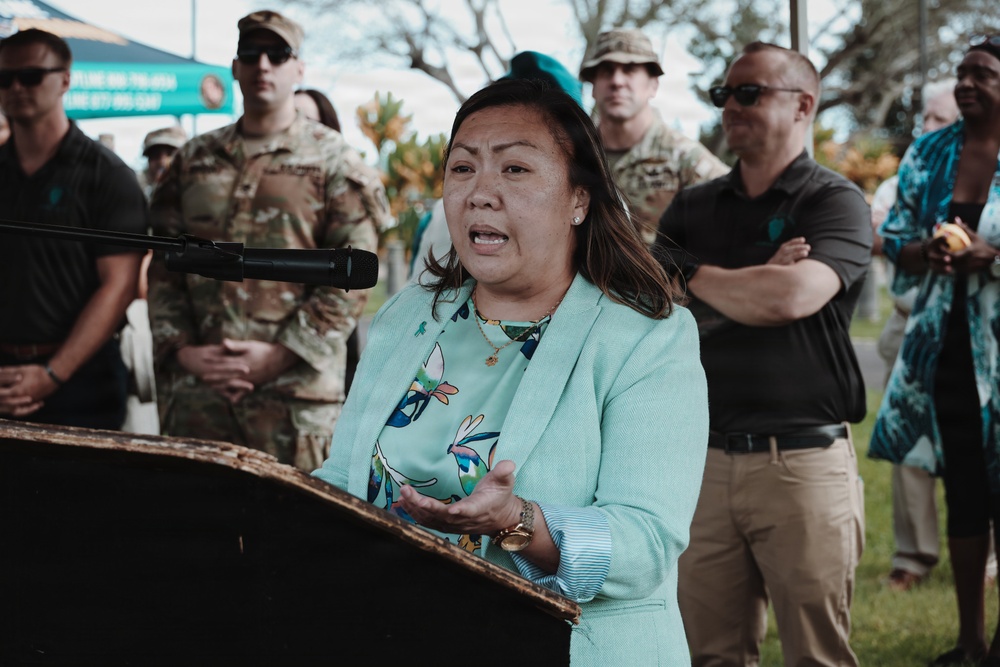 Sexual Assault Awareness Prevention Month kickoff cake cutting for 25th Infantry Division