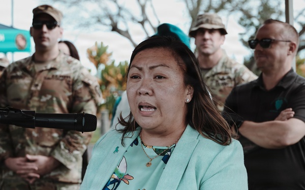 Sexual Assault Awareness Prevention Month kickoff cake cutting for 25th Infantry Division