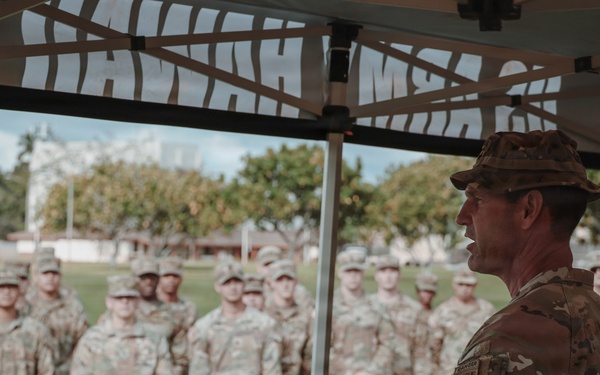 Sexual Assault Awareness Prevention Month kickoff cake cutting for 25th Infantry Division