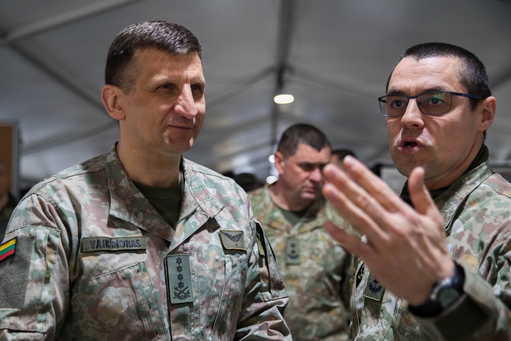 Lithuanian Chief of Defense visits “Warfighter 26” exercise in Germany