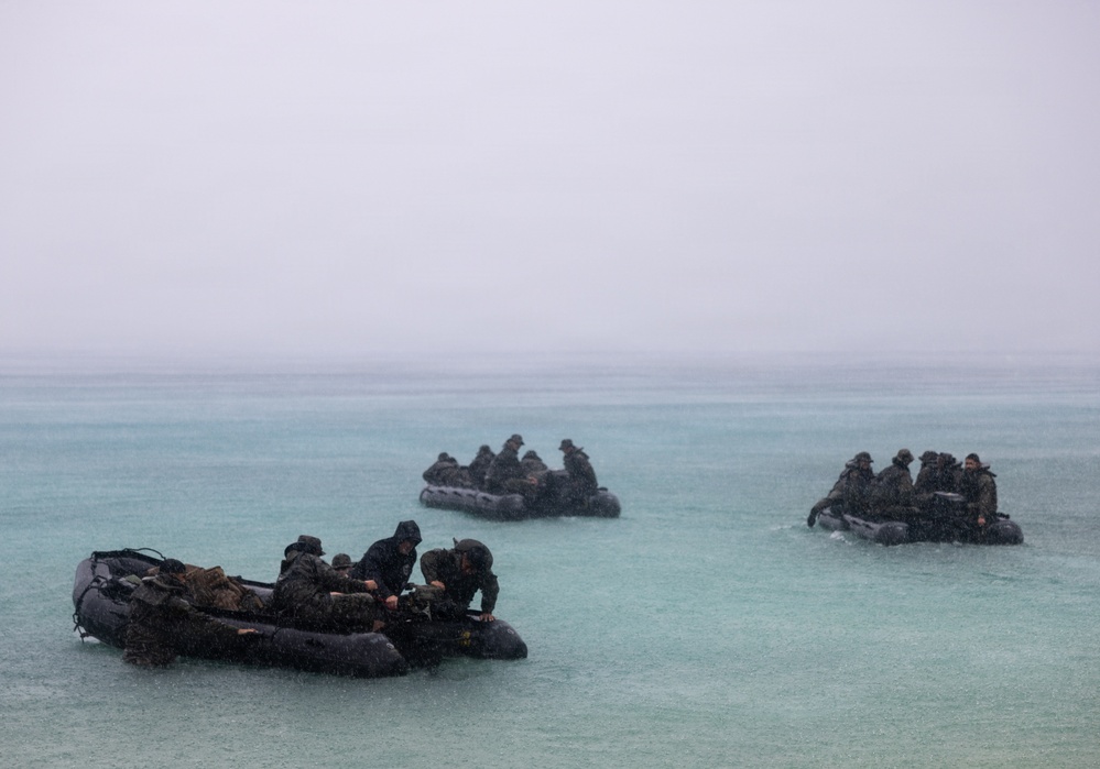 U.S. Marines with 12th LLB Execute Littoral Logistics Field Exercise