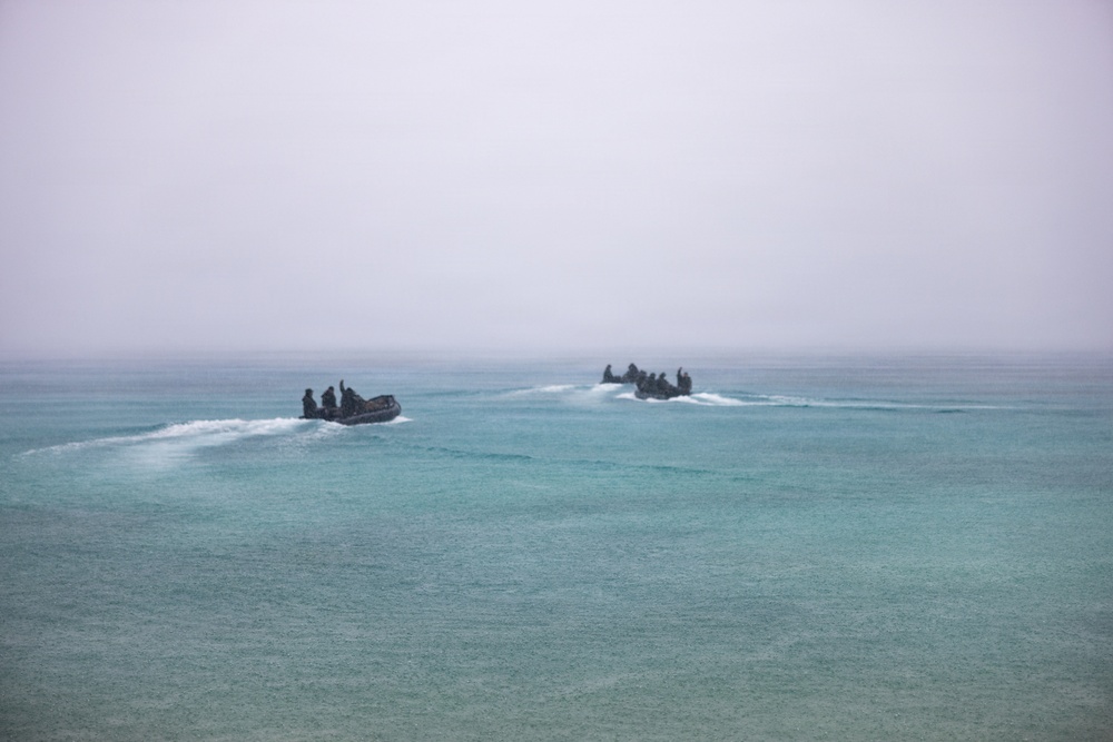 U.S. Marines with 12th LLB Execute Littoral Logistics Field Exercise