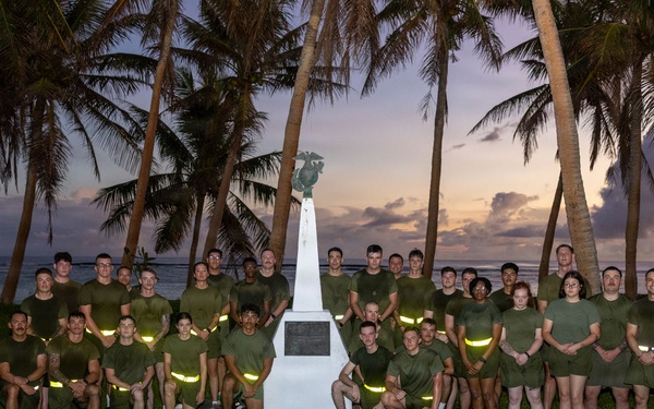 Camp Blaz PMO particpates in Special Olympics Torch Run