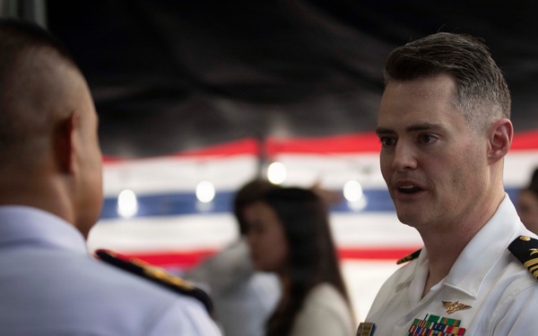 U.S. 7th Fleet, USS Blue Ridge host reception in Laem Chabang, Thailand