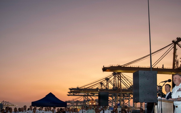 U.S. 7th Fleet, USS Blue Ridge host reception in Laem Chabang, Thailand