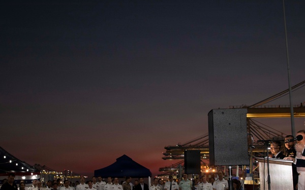 U.S. 7th Fleet, USS Blue Ridge host reception in Laem Chabang, Thailand