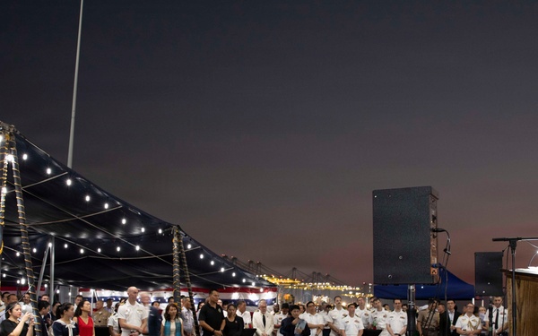U.S. 7th Fleet, USS Blue Ridge host reception in Laem Chabang, Thailand