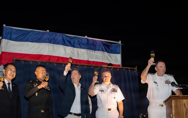 U.S. 7th Fleet, USS Blue Ridge host reception in Laem Chabang, Thailand