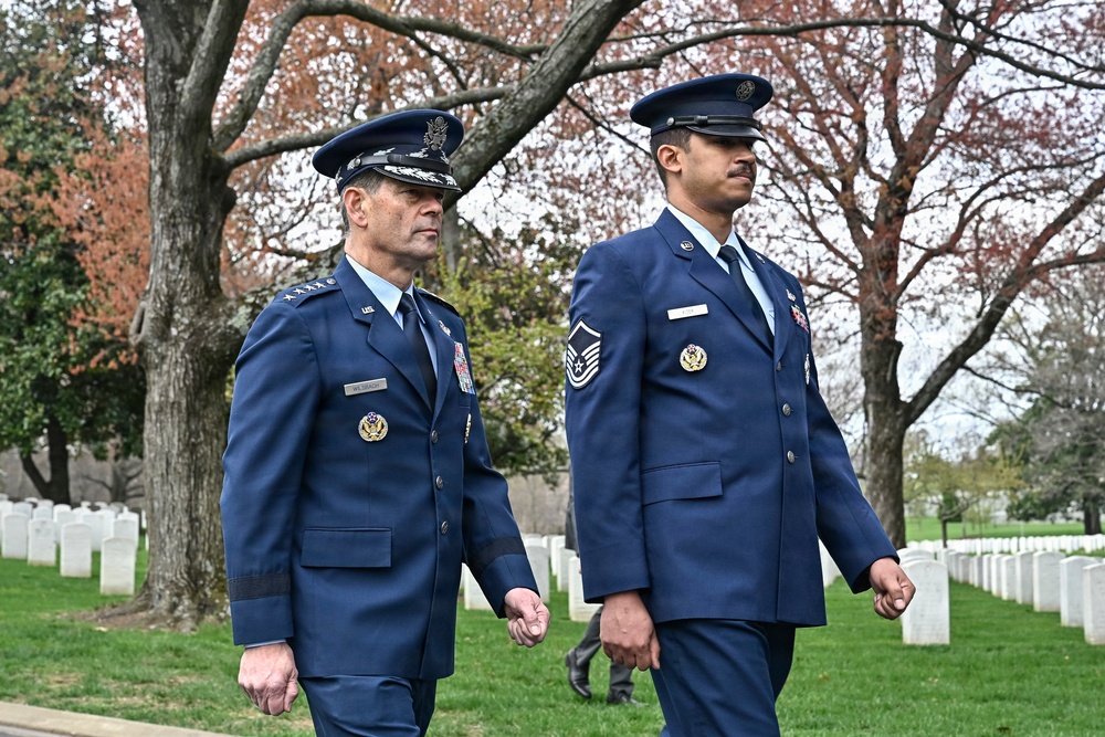 CSAF Wilsbach attends Brig. Gen. Anderson interment