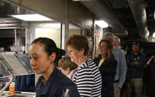 Navy League Guests Lunch with the Crew