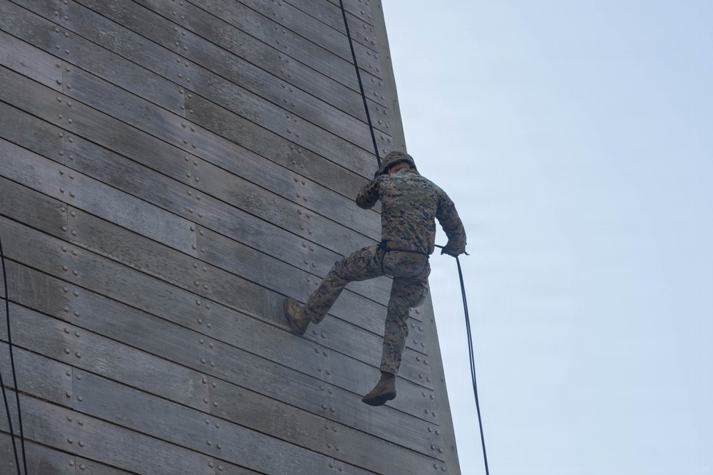 Marines with 3rd MLG Conduct Rappel Training