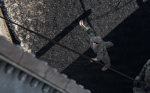 Marines with 3rd MLG Conduct Rappel Training
