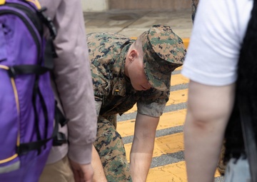 Kushiro-Hokuyo High School Students Take Part in Exchange with 3rd MLG Marines