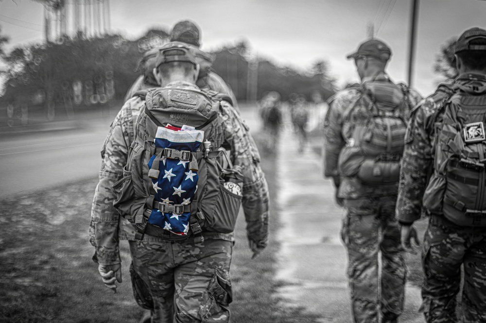 53rd Wing rucks during Warrior Day at Eglin AFB