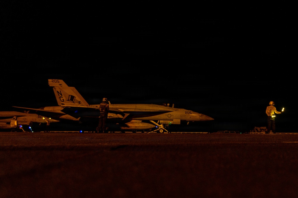 USS Abraham Lincoln Conducts Flight Operations Durning Operation Epic Fury