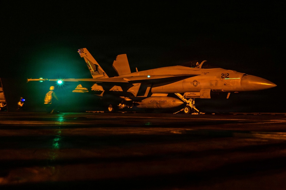 USS Abraham Lincoln Conducts Flight Operations Durning Operation Epic Fury