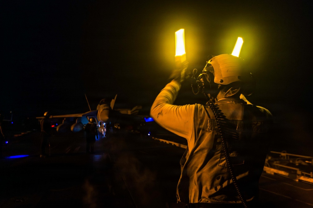 USS Abraham Lincoln Conducts Flight Operations Durning Operation Epic Fury