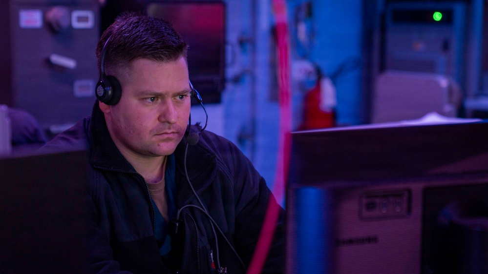 U.S. Navy Sailors Stand Watch during Operation Epic Fury