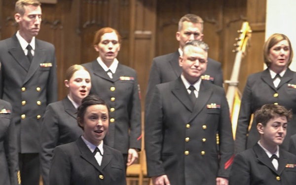 The US Navy Band Sea Chanters perform at Westminster Presbyterian Church in Wilmington, DE