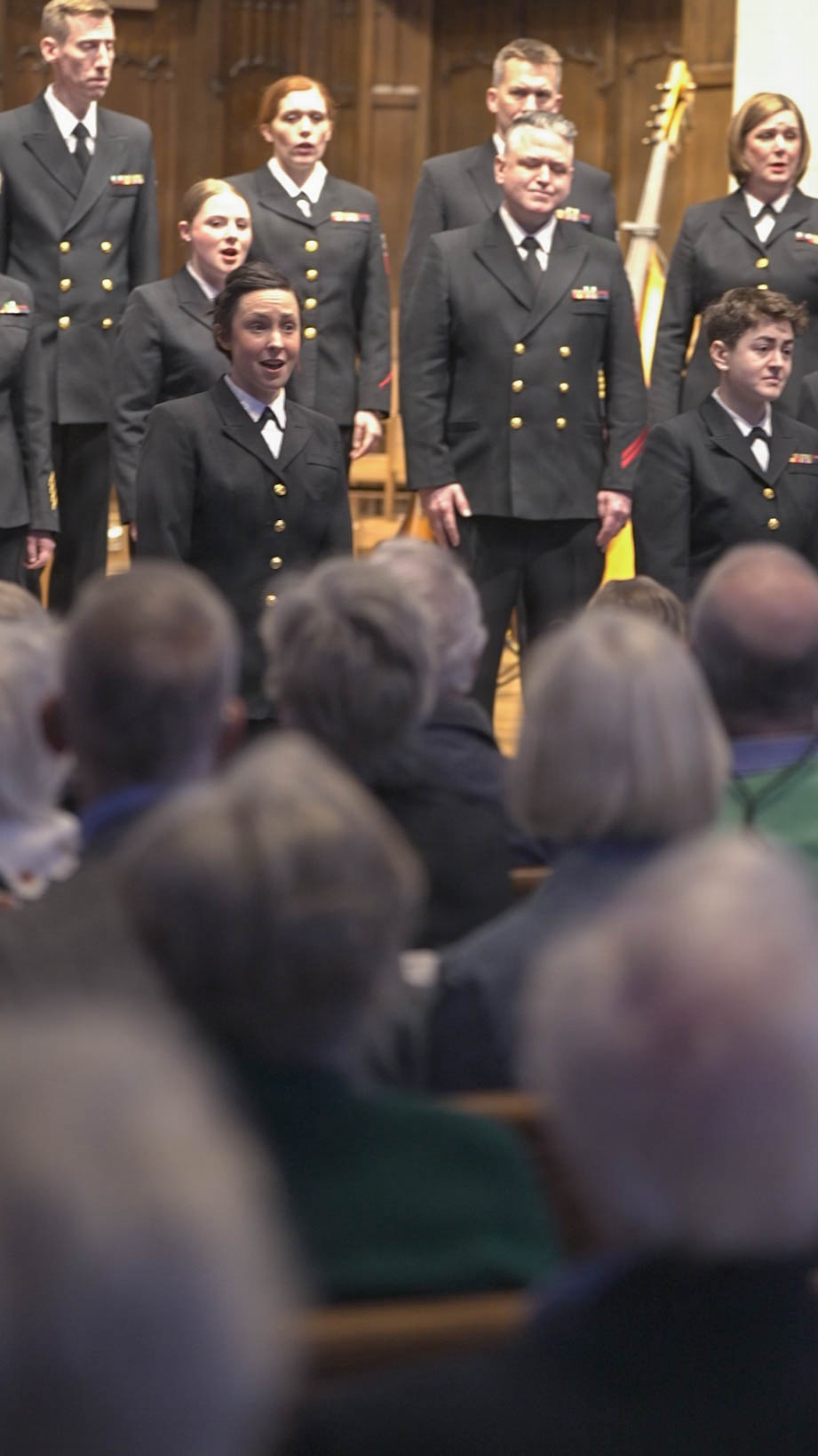 The US Navy Band Sea Chanters perform at Westminster Presbyterian Church in Wilmington, DE