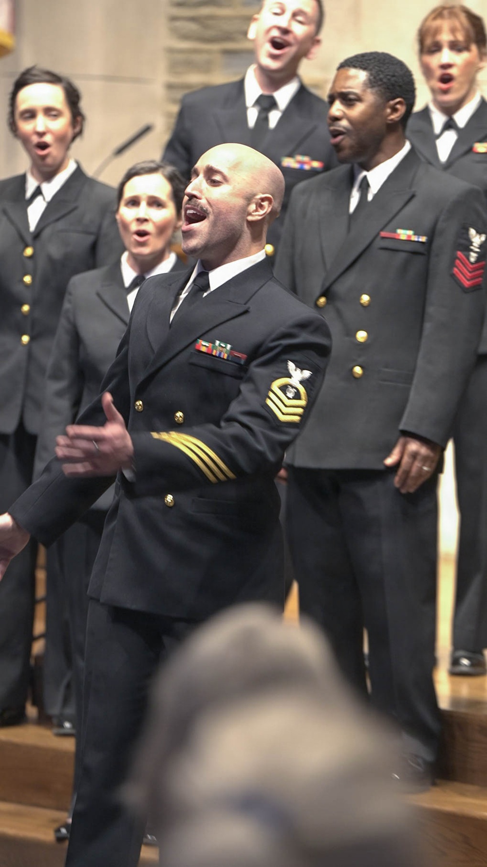 The US Navy Band Sea Chanters perform at Westminster Presbyterian Church in Wilmington, DE