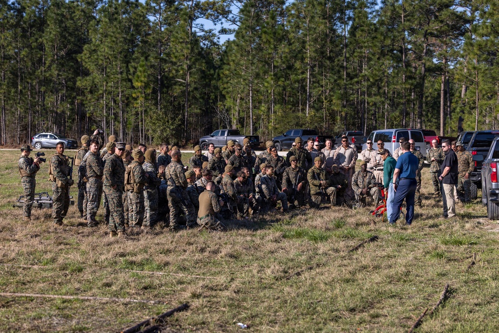 World War II veteran visits Infantry Unit Leaders Course to view Combined Arms Live Fire Exercise