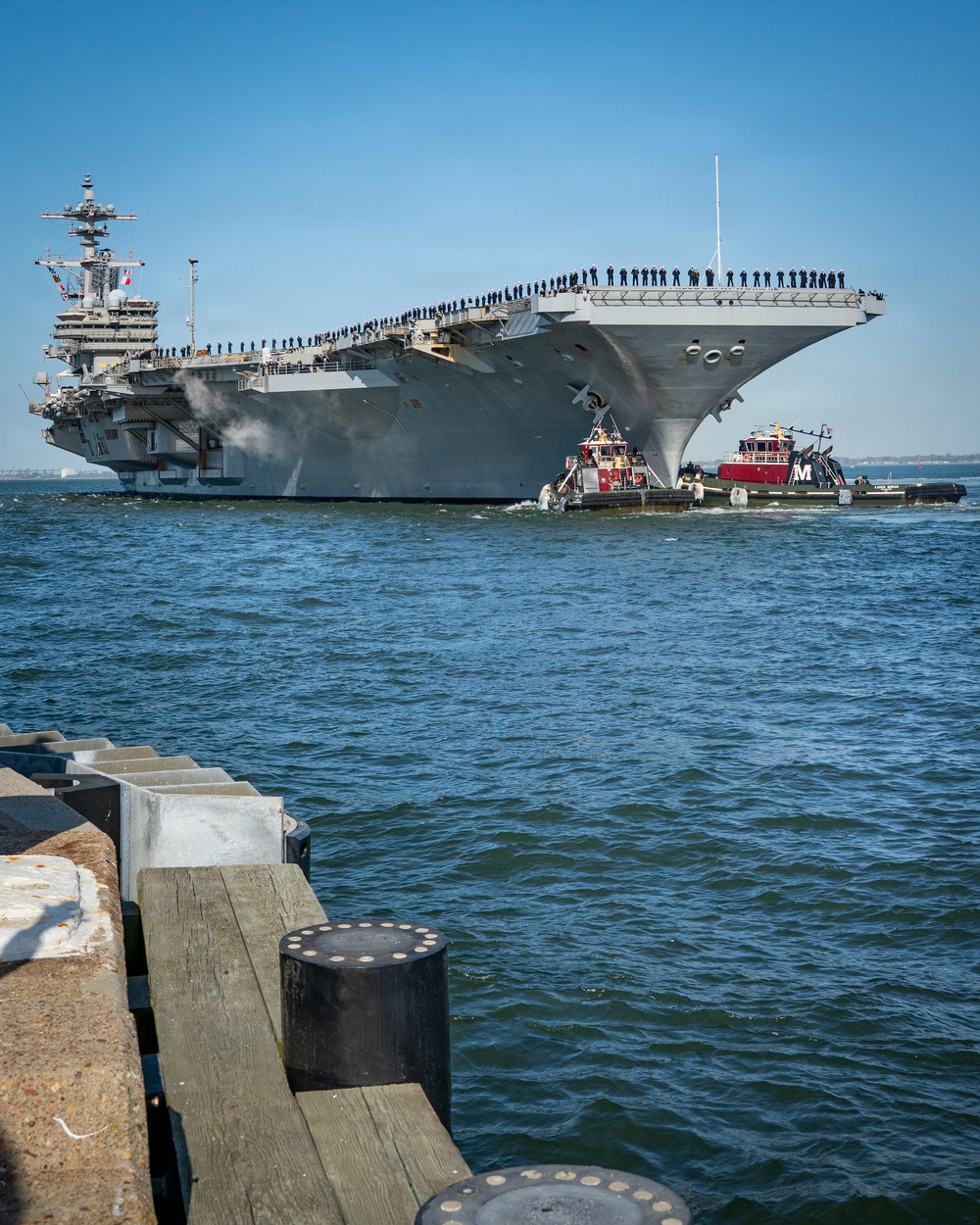 USS George H.W. Bush (CVN 77) Departs Naval Station Norfolk