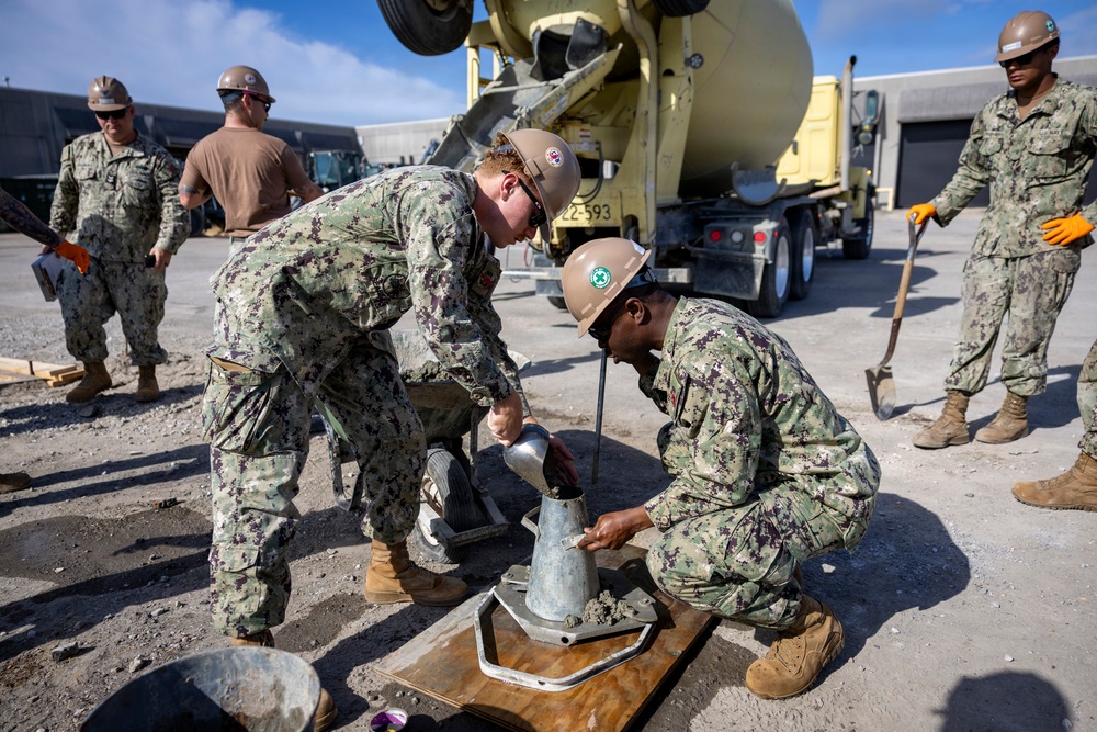NMCB 133 Builds a Storage Facility