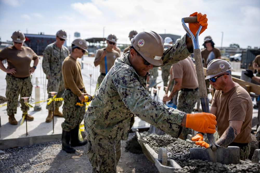 NMCB 133 Builds a Storage Facility
