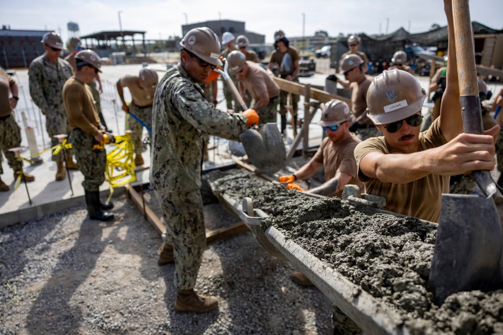 NMCB 133 Builds a Storage Facility