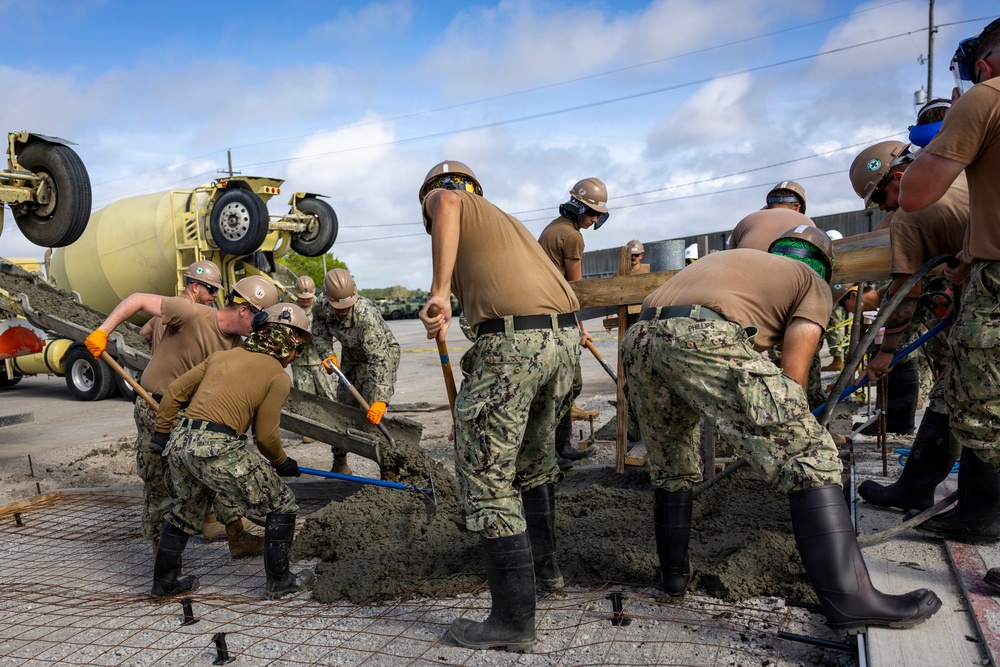 NMCB 133 Builds a Storage Facility