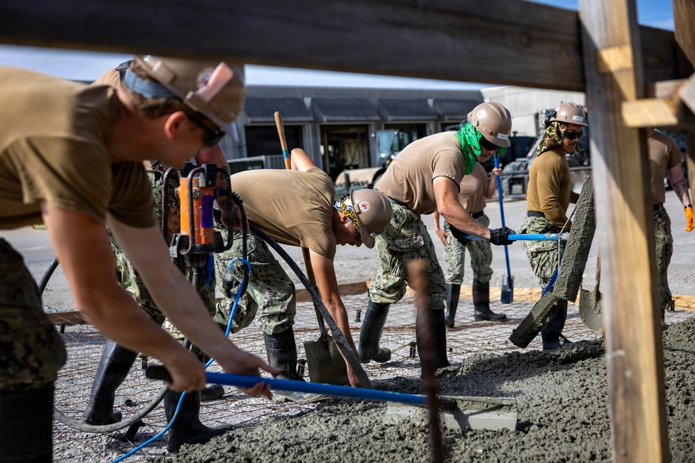 NMCB 133 Builds a Storage Facility