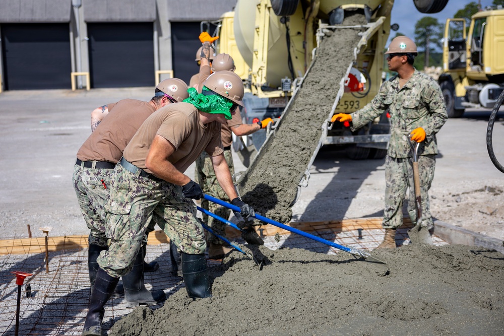 NMCB 133 Builds a Storage Facility