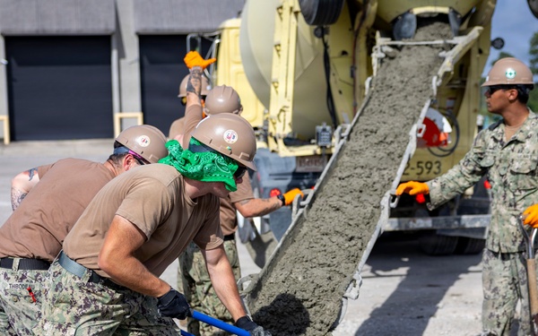NMCB 133 Builds a Storage Facility