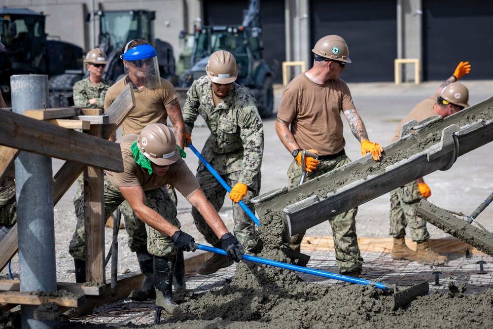 NMCB 133 Builds a Storage Facility