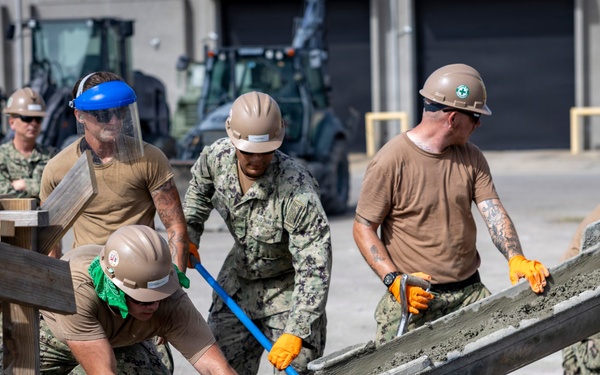 NMCB 133 Builds a Storage Facility