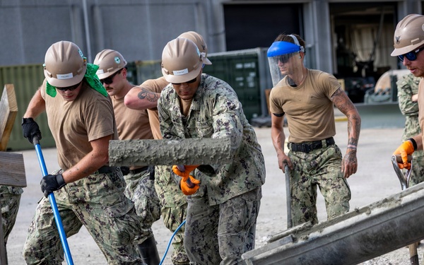 NMCB 133 Builds a Storage Facility