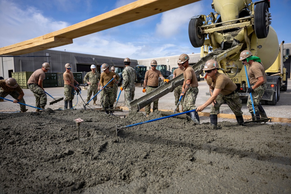 NMCB 133 Builds a Storage Facility