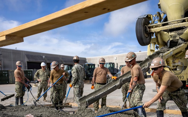 NMCB 133 Builds a Storage Facility