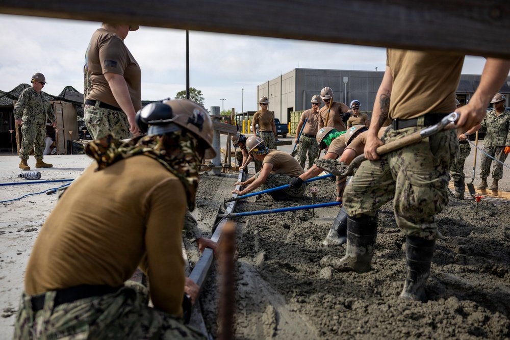 NMCB 133 Builds a Storage Facility