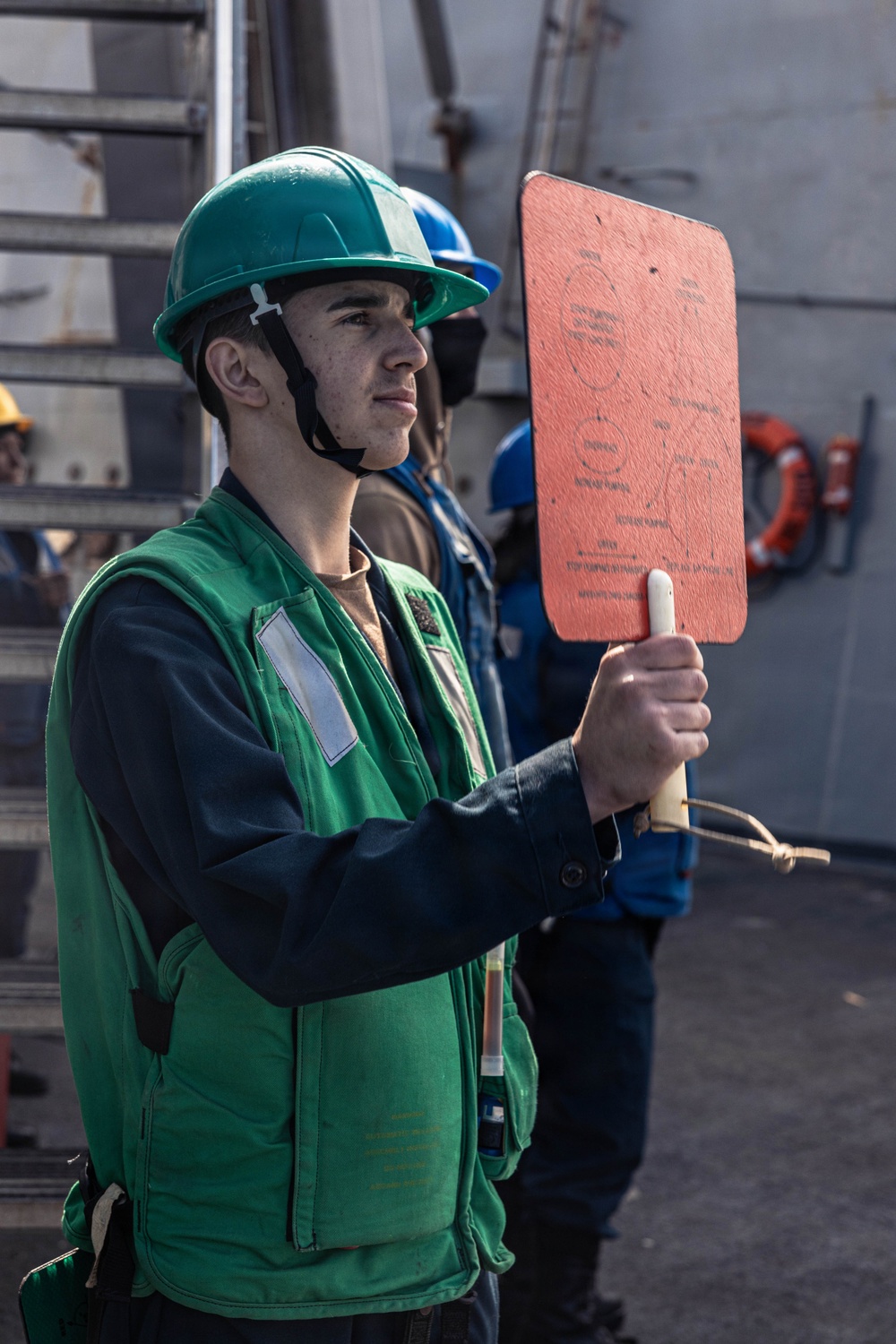 USS Bainbridge Conducts a Replenishment-at-Sea with USNS William McLean