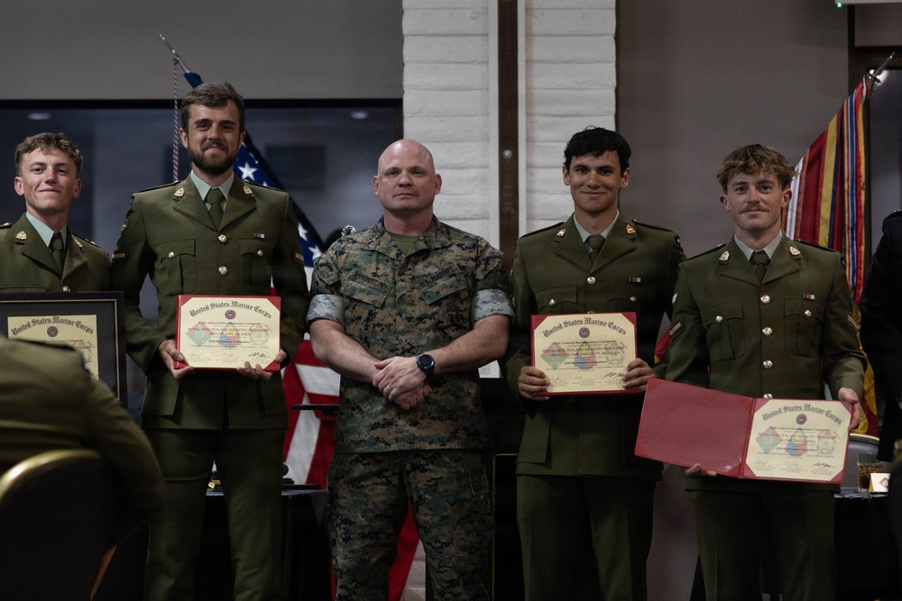 U.S. Marines, Australian, New Zealand partner forces hold awards dinner for Bushmaster 26 Competition