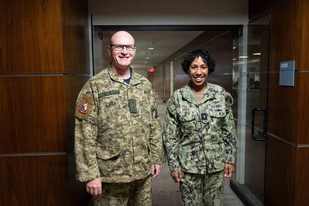 USN Rear Admiral Tracy Hines visits U.S. Space Forces - Space